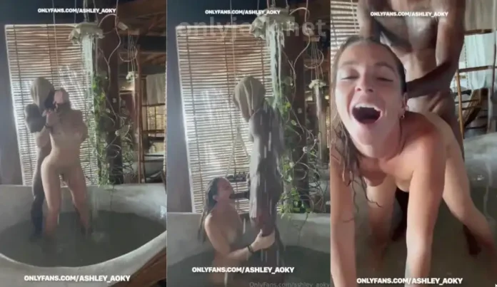 Ashley Aoky BG Hard Fuck In Bath Tub Sextape
