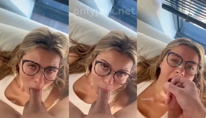 Madiiitay Glasses Blowjob Facial Sex Tape