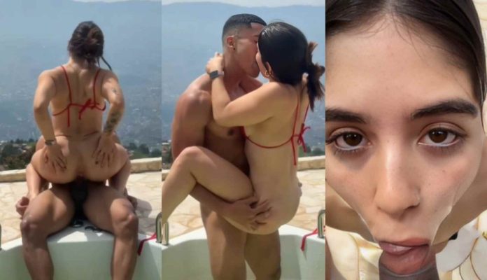 Maria Giraldo Outdoor Jacuzzi Fuck