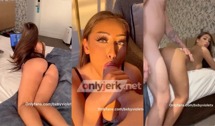 Bxbyvioletx BG Black Lingerie Sextape Leaked