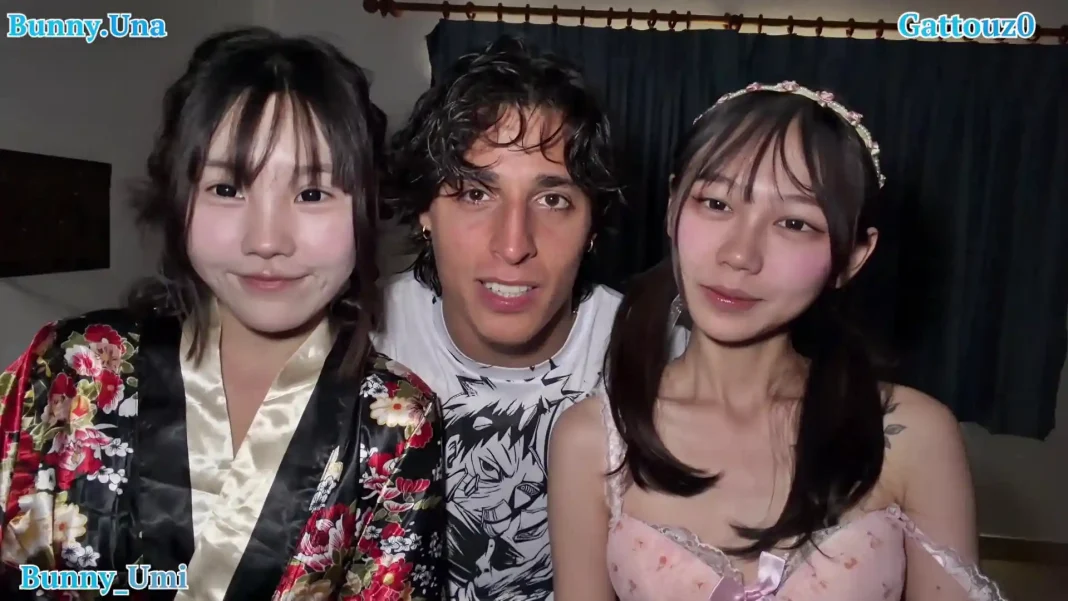 Gattouz0 | Double the Pussy, Double the Fun With Two Chinese Slut Bunny Umi And Bunny Una